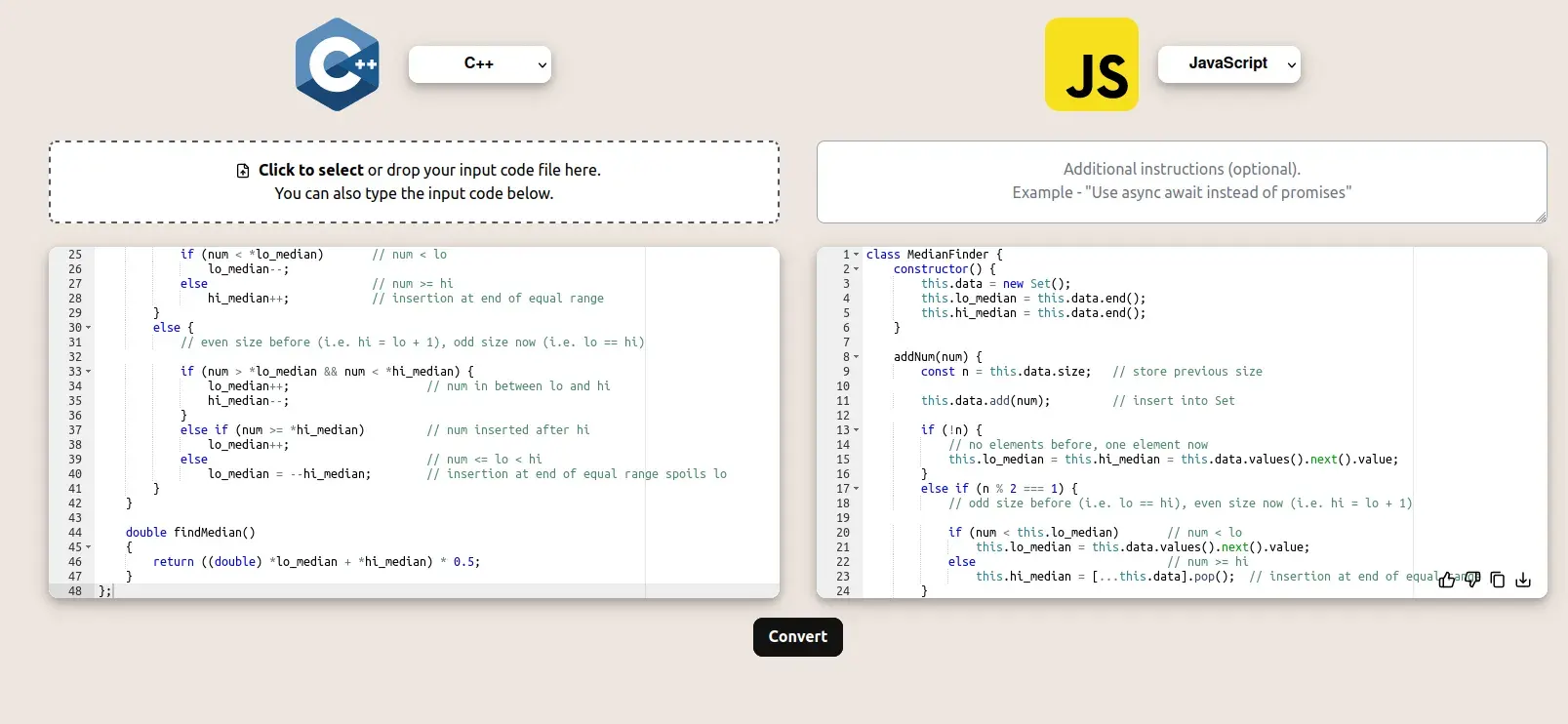 Convert multiset from C++ to Javascript